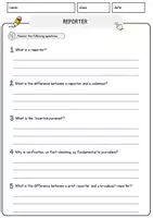 Vorschau - Arbeitsblätter - Reporter Jobs Englisch Leseverstehen mit Richtig-Falsch-, Multiple-Choice- und Offenen Fragen (Englisch Arbeitsblatt) - Seite 3