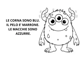 anteprima - Altro tipo di materiale - PRIME LETTURE. COLORA I MOSTRI COME INDICATO. - Pagina di copertina