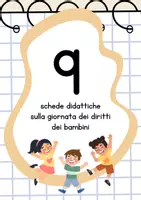 anteprima - Esercizi - Schede sulla Giornata dei Diritti dei Bambini - Pagina di copertina