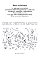 Aperçu - Apprentissages en autonomie - Deux Petits Loups – Comptine et jeu de doigts pour enfants 🐺🐺 - Page 1