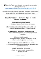 Aperçu - Apprentissages en autonomie - Deux Petits Loups – Comptine et jeu de doigts pour enfants 🐺🐺 - Page 2