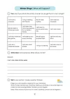 Vorschau - Arbeitsblätter - Grammar: Winter Bingo / Will Future - Seite 1
