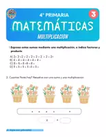Vista previa - Hojas de trabajo - MULTIPLICACION 4 PRIMARIA - Portada