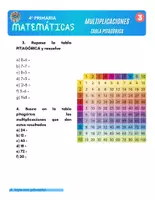 Vista previa - Hojas de trabajo - MULTIPLICACION 4 PRIMARIA - página 1