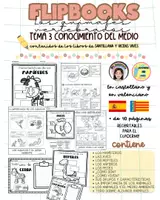 Vista previa - Hojas de trabajo - Flipbooks Tema 3. Los animales vertebrados - Portada