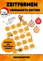 Vorschau - Spiele - Zeitformen Weihnachten - Deckblatt