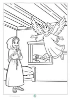 Vorschau - Mal- und Bastelvorlagen - Ausmalbilder Weihnachten Weihnachtsgeschichte - Seite 1