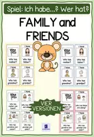 Vorschau - Unterrichtsreihen - Materialpaket: Family and Feelings (Übungsheft und Spiel - Ich habe... Wer hat?) - Seite 1