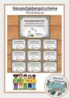 Vorschau - Poster - Hausaufgabengutscheine - Wolfsklasse - Deckblatt