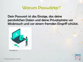 Vorschau - Präsentationen/Tafelbilder - Bildschirmpräsentation sichere Passwörter im Internet - Seite 2