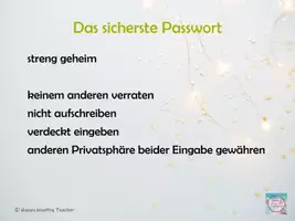 Vorschau - Präsentationen/Tafelbilder - Bildschirmpräsentation sichere Passwörter im Internet - Seite 3
