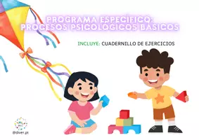 Vista previa - Hojas de trabajo - CUADERNO DE PROCESOS PSICOLÓGICOS BÁSICOS + PROGRAMA ESPECÍFICO - Portada