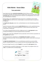 Vorschau - Fördermaterial/Inklusion - Viele Worte - Kurze Sätze (strukturiertes Abschreiben) - Seite 1