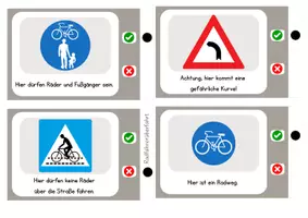 Vorschau - Arbeitsblätter - Verkehrsschilder Grundschule – Materialpaket (3 Spiele & Arbeitsblatt) | Verkehrserziehung & Stationenarbeit - Seite 2