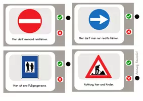 Vorschau - Spiele - Verkehrsschilder-Spiel – Verkehrserziehung mit Spielfeld & Entscheidungskarten - Seite 3