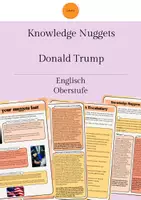 Vorschau - Arbeitsblätter - Knowledge Nuggets: Donald Trump - Deckblatt