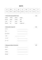 Vorschau - Test - New World 1: Unit 4 (Wörtlitest) - Seite 1