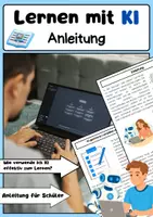 Vorschau - Arbeitsblätter - Lernen mit KI: Einsatz, Methoden, Strategien: Effektive Nutzung - Deckblatt