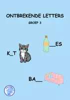 Voorbeeld - Ontbrekende letters (groep 3) - Voorblad