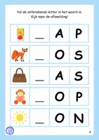 Voorbeeld - Ontbrekende letters (groep 3) - Pagina 3
