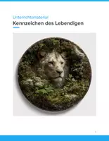 Vorschau - Unterrichtsreihen - Unterrichtsmaterial Kennzeichen des Lebendigen – Biologie Sek I - Deckblatt