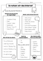 Vorschau - Arbeitsblätter - Arbeitsblätter und Interactive | So nutzen wir das Internet - Seite 1