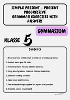 Vorschau - Arbeitsblätter - Materialpaket-English Komplettpaket – Klasse 5 Grammar (Übungen + Lösungen) - Seite 1
