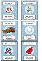 Vorschau - Spiele - Lesespiel "Wer hat ...? Ich habe ...?" Der Winter + Arbeitsblatt- DaZ / Deutsch - Seite 3
