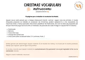 Vista previa - Hojas de trabajo - xmas vocabulary - PETJADES CREATIVES..pdf - página 1