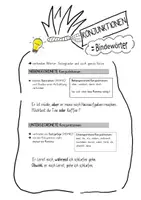 Vorschau - Arbeitsblätter - Konjunktionen - Seite 1