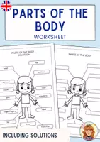 Vorschau - Arbeitsblätter - Parts of the Body / Englisch / Bildwörterbuch - Deckblatt