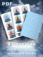 Vorschau - Spiele - Christmas Matching Game for Kids | 2 Sets - Seite 2