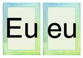 anteprima - Flashcard - Buchstabe Lautverbindung "Eu" Einführung Bildkarten, Wortkarten, Alphabetisierung, DaZ, Deutsch (Combinazione di suoni "Eu" – Carte illustrate) - Pagina 1