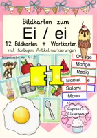 anteprima - Flashcard - Sparpaket Bildkarten Buchstaben A bis Z, Umlaute, Lautverbindungen Alphabetisierung, Buchstabeneinführung, DaZ, Deutsch (Carte illustrate lettere A-Z) - Pagina 1