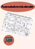Vorschau - Mal- und Bastelvorlagen - Ausmaladventskalender - Deckblatt