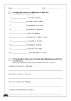 Vorschau - Arbeitsblätter - Englisch Klasse 5 There is/ There are - Seite 1