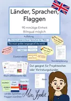 Vorschau - Stundenentwürfe - Länder, Sprachen, Flaggen_Unterrichtseinheit - Deckblatt