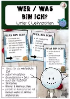 Vorschau - Spiele - Wer Was bin ich - Winter Weihnachten Grundschule Sek I DaZ - Deckblatt