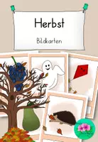 Vorschau - Bildkarten - Herbst Bildkarten -Wortschatz erarbeiten - Deckblatt