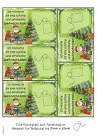 Vorschau - Anderer Materialtyp - Weihnachtsferiengruß für Teebeutel I editierbares Feriengeschenk - Seite 1
