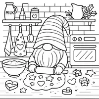 Vorschau - Mal- und Bastelvorlagen - Weihnachts Wichtel Ausmalbilder (50 Malvorlagen) inkl. Stundenentwurf (PDF) - Seite 2