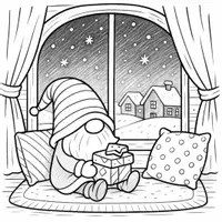 Vorschau - Mal- und Bastelvorlagen - Weihnachts Wichtel Ausmalbilder (50 Malvorlagen) inkl. Stundenentwurf (PDF) - Seite 3