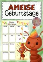 Vorschau - Anderer Materialtyp - Ameisenklasse Geburtstagskalender - Deckblatt