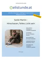Vorschau - Stundenentwürfe - Sankt Martin (Heiliger Martin) - Licht sein - katholische Religion (7./8. Schulstufe) - Deckblatt