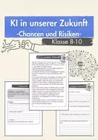 Vorschau - Arbeitsblätter - KI – Künstliche Intelligenz & Medienbildung Klasse 8–10 - Deckblatt