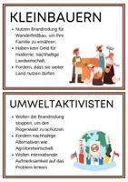 Vorschau - Aufgabenkarten - Planspiel Brandrodungswanderfeldbau - Seite 1