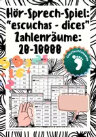 Vorschau - Arbeitsblätter - Spiel - ESCUCHAS - DICES - números 0-10000 - Deckblatt