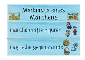 Vorschau - Präsentationen/Tafelbilder - Märchen: Merkmale & Tafelmaterial (Satzanfänge) - Deutsch - Kl. 2/3 - Seite 2