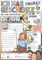 Vorschau - Arbeitsblätter - Ich mag Geschenke 🎁 – Fröhliches Weihnachtslied & Songpaket Lied / Minimusiker - Deckblatt