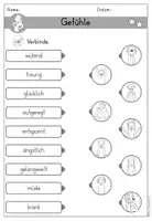 anteprima - Esercizi - Gefühle - Arbeitsblatt Wortschatz differenziert - DaZ/DaF/Sprachförderung (Esercizi sulle emozioni) - Pagina 3